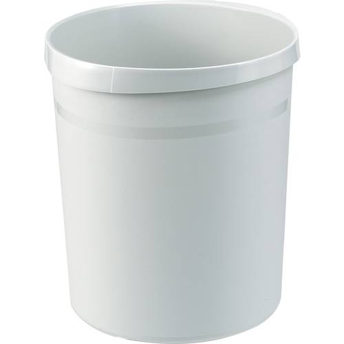 HAN GRIP 18190-11 Papierkorb 18 l (Ø x H) 312 mm x 345 mm Polypropylen Lichtgrau 1 St.
