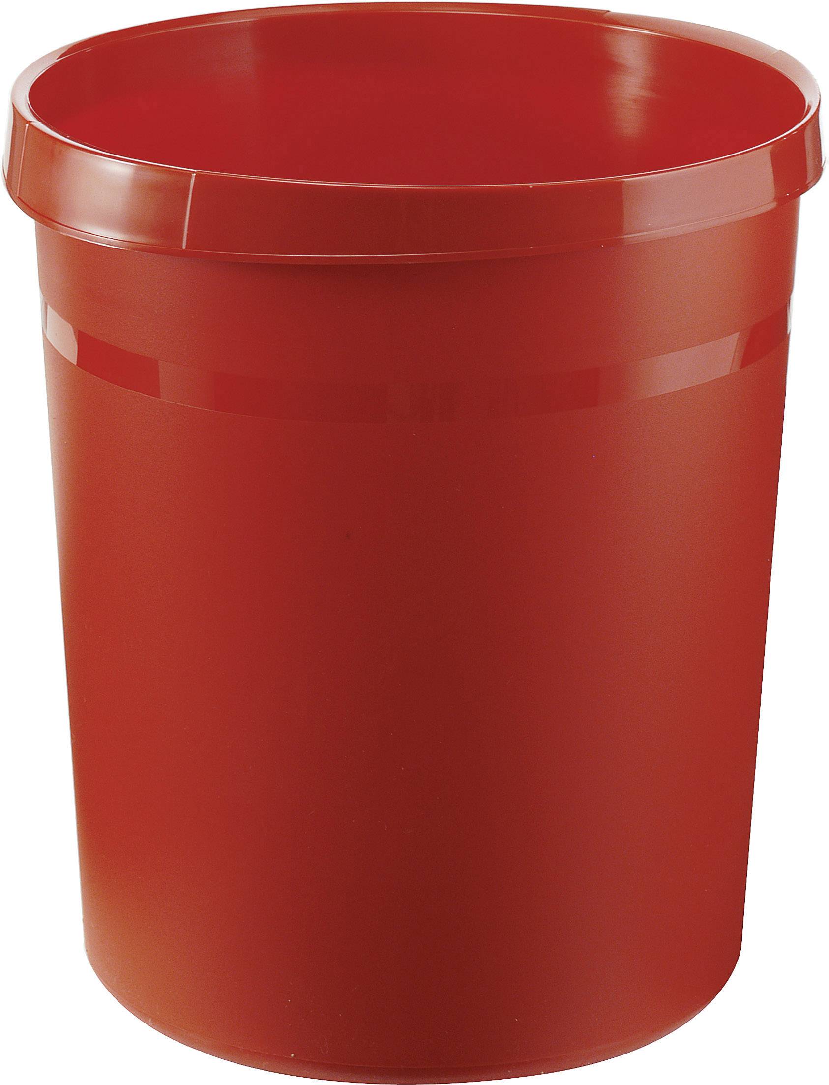Papierkorb GRIP 18Liter Kunststoff rot-0