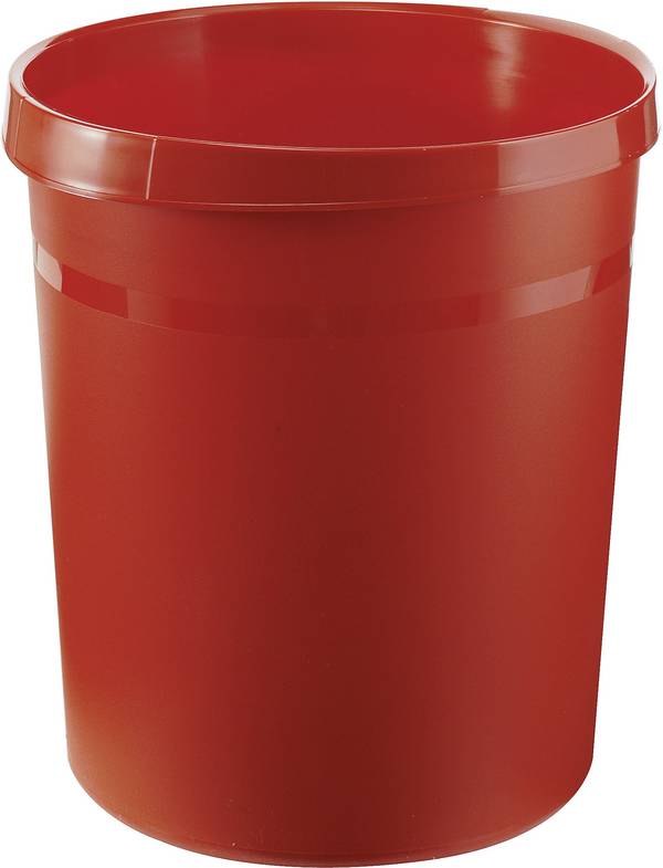 Papierkorb GRIP 18Liter Kunststoff rot