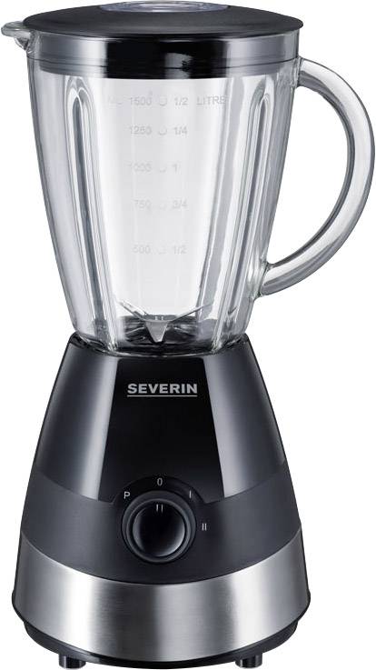 SEVERIN SM 3718 Standmixer 550 W Edelstahl (gebürstet), Schwarz