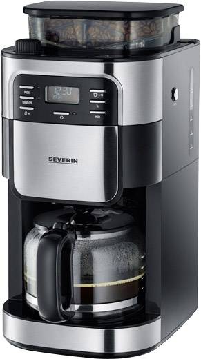 SEVERIN Kaffeemaschine KA 4810 Edelstahl (gebürstet), Schwarz Fassungsvermögen Tassen=10