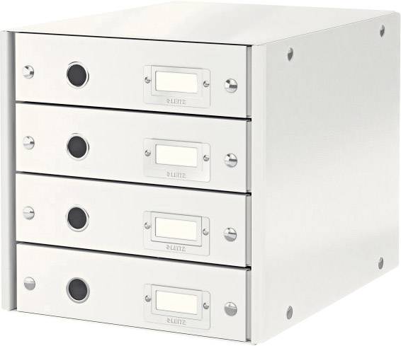 Leitz Click & Store 6049-00-01 Schubladenbox Weiß DIN A4 Anzahl der Schubfächer: 4-0