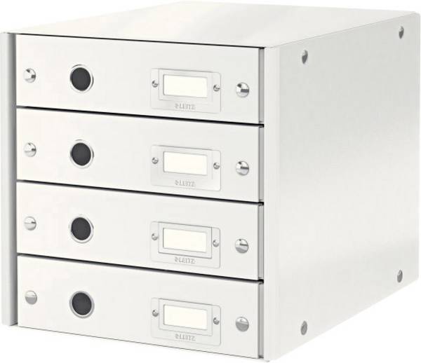 Leitz Click & Store 6049-00-01 Schubladenbox Weiß DIN A4 Anzahl der Schubfächer: 4