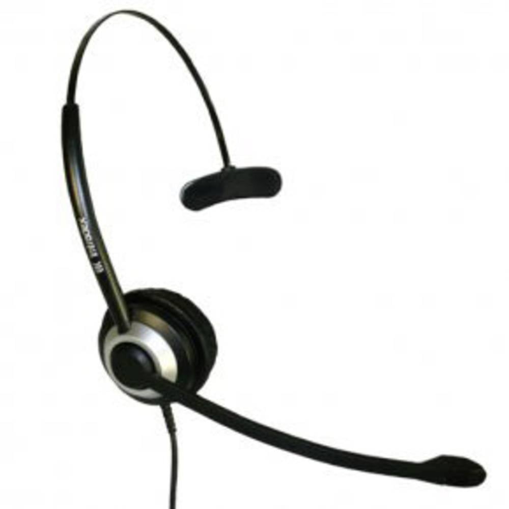 Imtradex BasicLine TM DEX-QD On Ear headset Telefoon Kabel Zwart