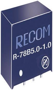 RECOM R-78B5.0-1.0 DC/DC-omformer, print 5 V/DC 1 A 5 W Antal udgange: 1 x Indhold 1 stk