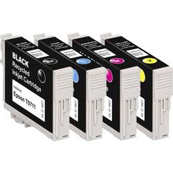 Image of Basetech Tinte ersetzt Epson T0711, T0712, T0713, T0714 Kompatibel Kombi-Pack Schwarz, Cyan, Magenta, Gelb BTE107