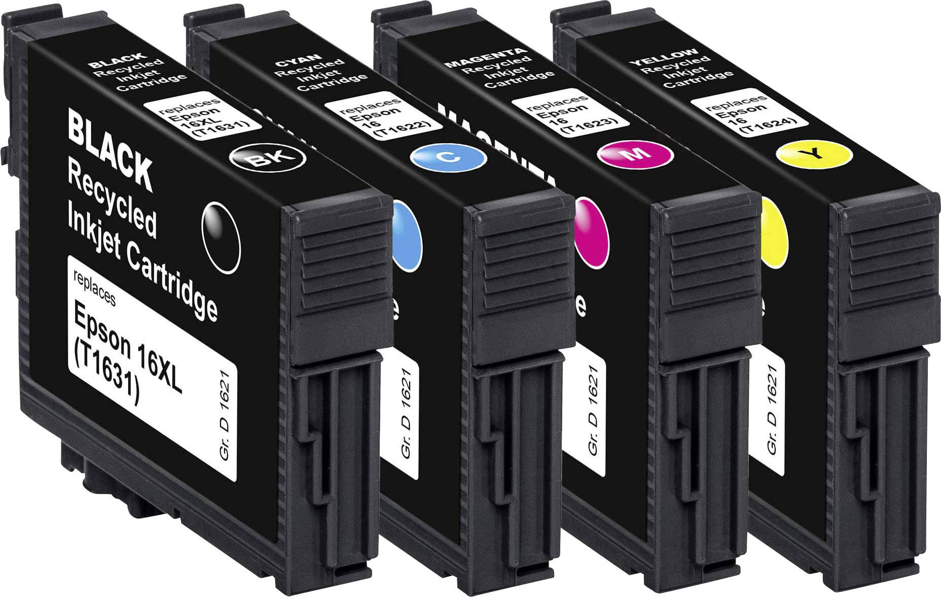 CONRAD Basetech Tinte ersetzt Epson T1621, T1622, T1623, T1624, 16 Kompatibel Kombi-Pack Sc