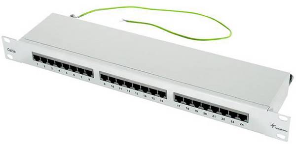 Telegärtner 100007024 24 Port Netzwerk-Patchpanel 483 mm (19") CAT 5e 1 HE Bestückt
