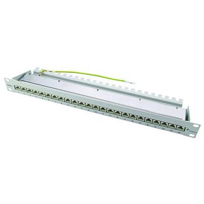 Telegärtner 100007017 24 Port Netzwerk-Patchpanel 483 mm (19") CAT 6a 1 HE Lichtgrau (RAL 7035) Bestückt