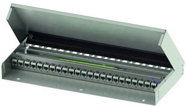 Telegärtner 100021514 24 Port Netzwerk-Patchpanel 1 HE Reinweiß (RAL 9010) Unbestückt