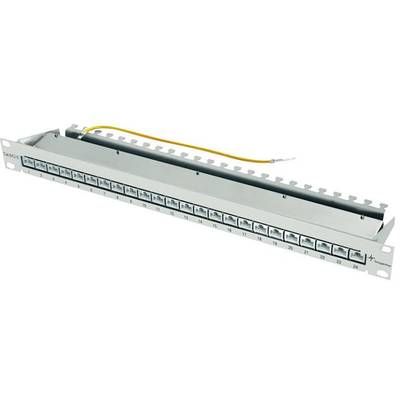 Telegärtner J02023A0052 24 Port Netzwerk-Patchpanel 483 mm (19") CAT 6a  Lichtgrau (RAL 7035)