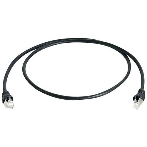 Thumbnail - Telegärtner 100008467 RJ45 Netzwerkkabel, Patchkabel CAT 6a S/FTP 3.00 m Schwarz Flammwidrig, mit Rastnasenschutz, Paars...
