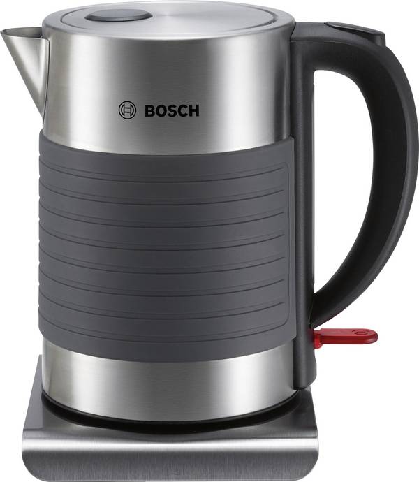 Bosch Haushalt TWK7S05 Wasserkocher Edelstahl, Schwarz Fassungsvermögen: 1.7 l
