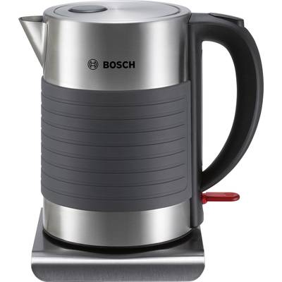 Bosch Haushalt TWK7S05 Wasserkocher schnurlos Edelstahl, Schwarz