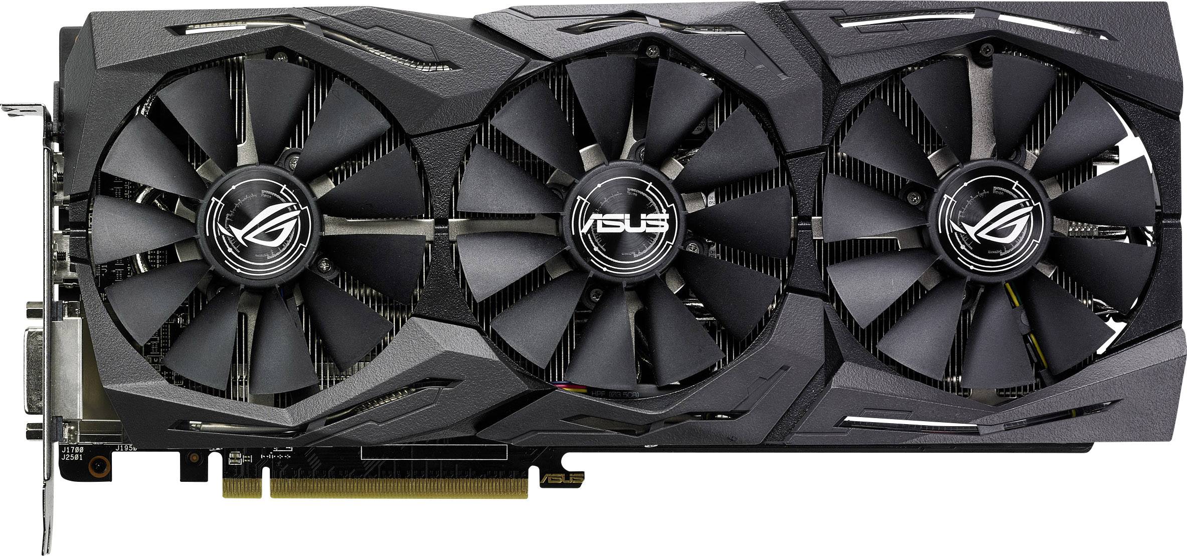 Asus Grafikkarte AMD Radeon RX 580 Strix Overclocked 8 GB GDDR5-RAM PCIe HDMI®, DVI, DisplayPort Übertaktet / Overclocke-1