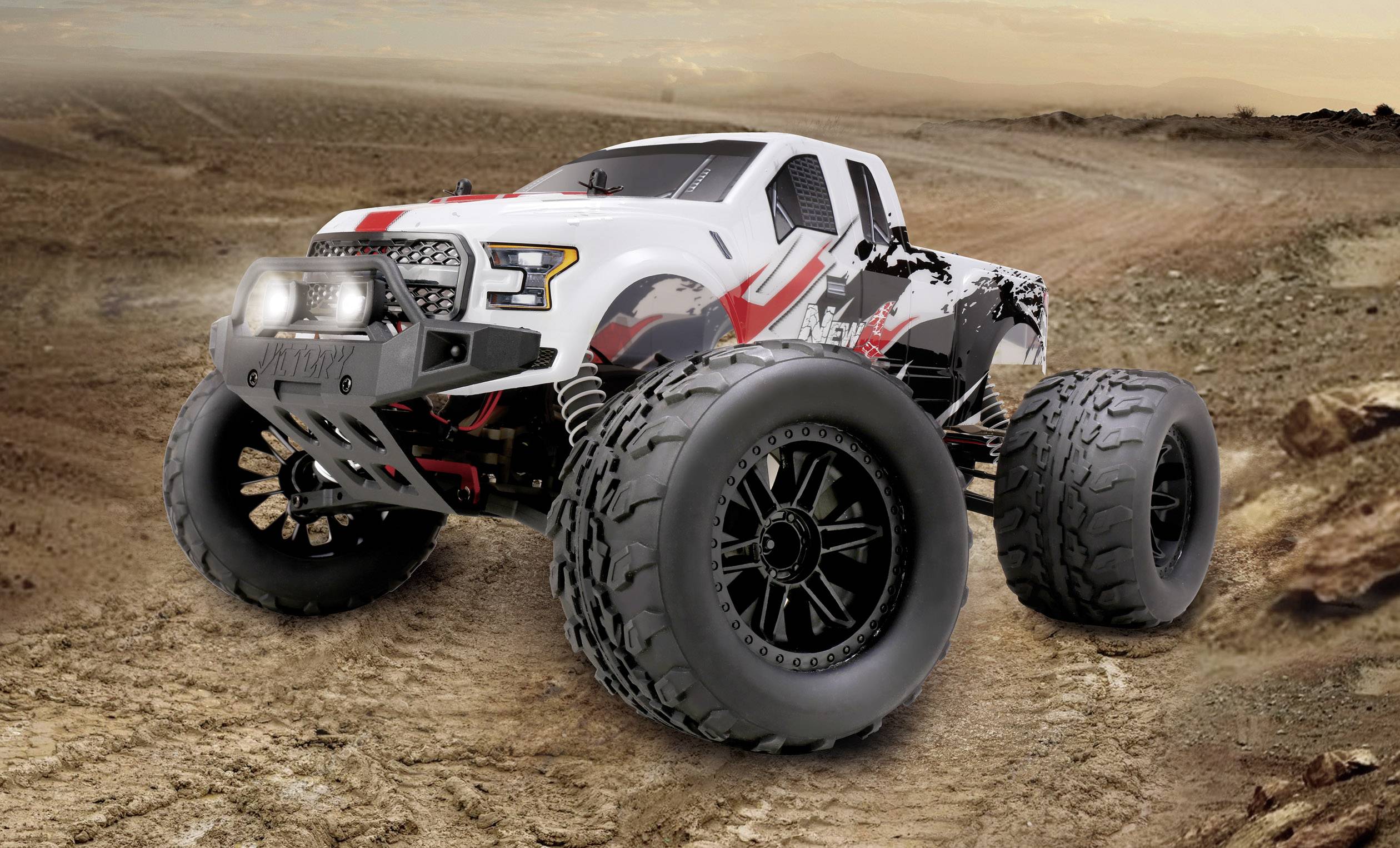 Reely NEW1 Brushless 1:10 RC Modellauto Elektro Monstertruck Allradantrieb (4WD) 100% RtR 2,4 GHz inkl. Akku, Ladegerät -2