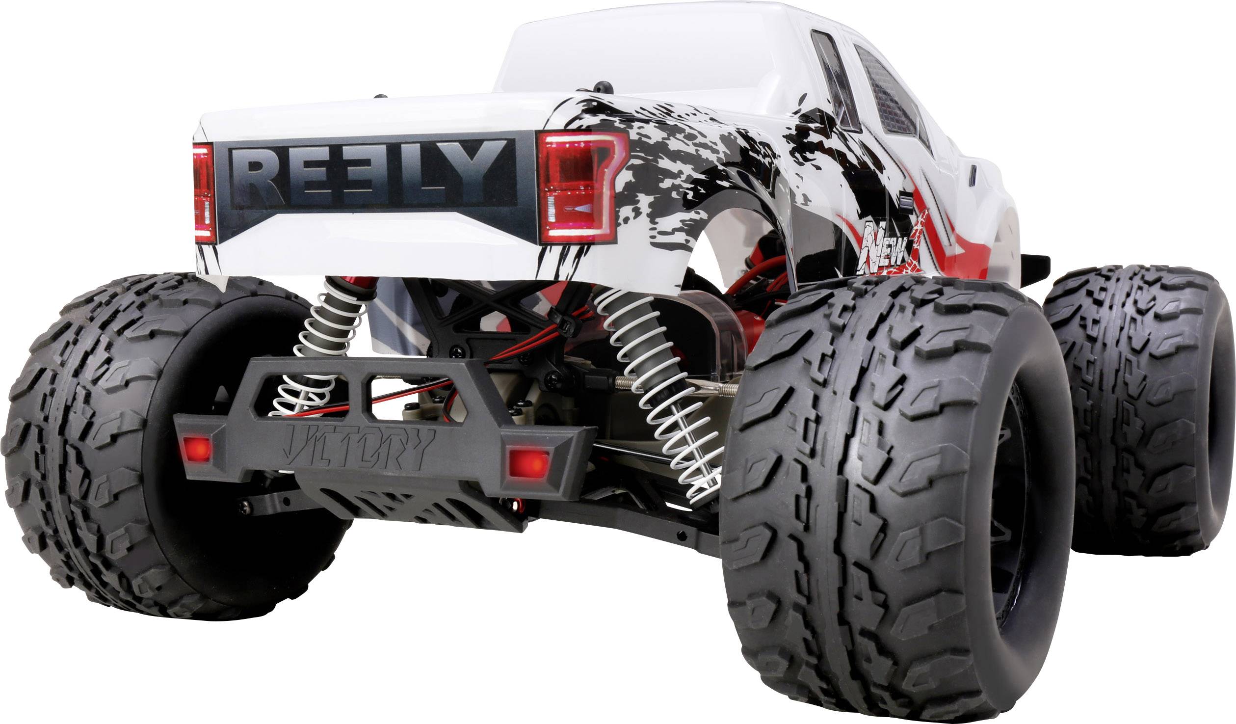 Reely NEW1 Brushless 1:10 RC Modellauto Elektro Monstertruck Allradantrieb (4WD) 100% RtR 2,4 GHz inkl. Akku, Ladegerät -12