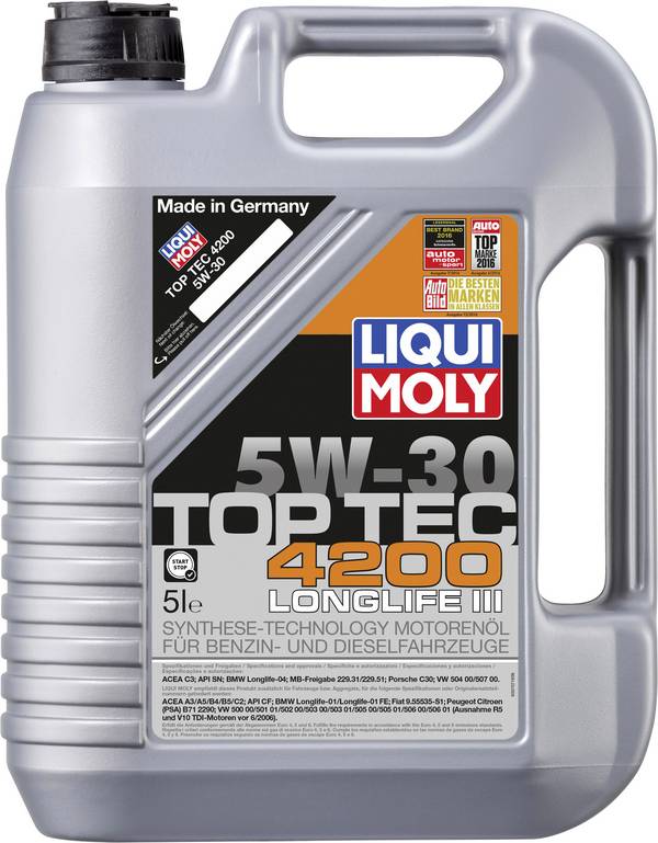 Liqui Moly 5W-30 TOP TEC 4200 3707 Motoröl 5 l