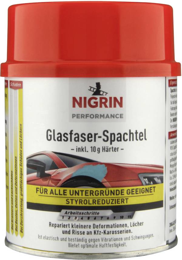 NIGRIN Performance 72114 Glasfaser-Spachtel 500 g