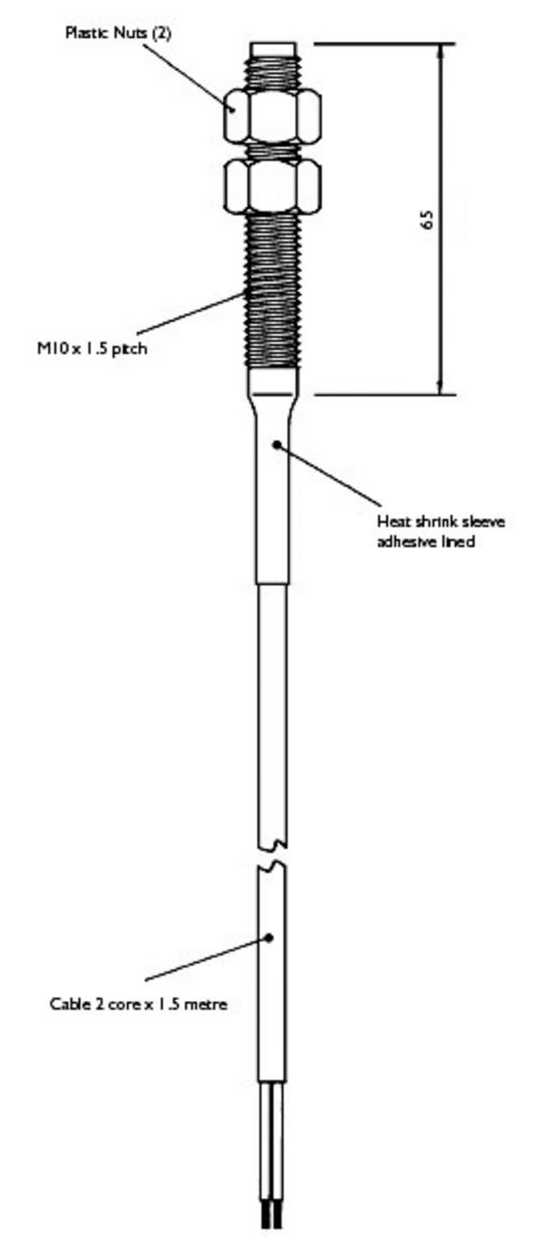 TE Connectivity Sensor 87713-000 Reed-Kontakt 1 Schließer 100 V/DC, 250 V/AC 1 A 10 W