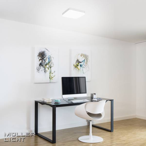 Müller-Licht Milex 20500084 LED-Bad-Deckenleuchte   24 W Warmweiß Weiß