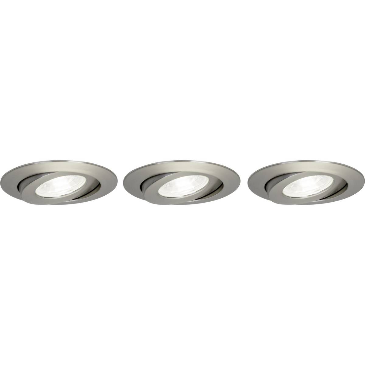 Brilliant G94683/13 Nodus LED-Bad-Einbauleuchte 3er Set 12 W Neutral