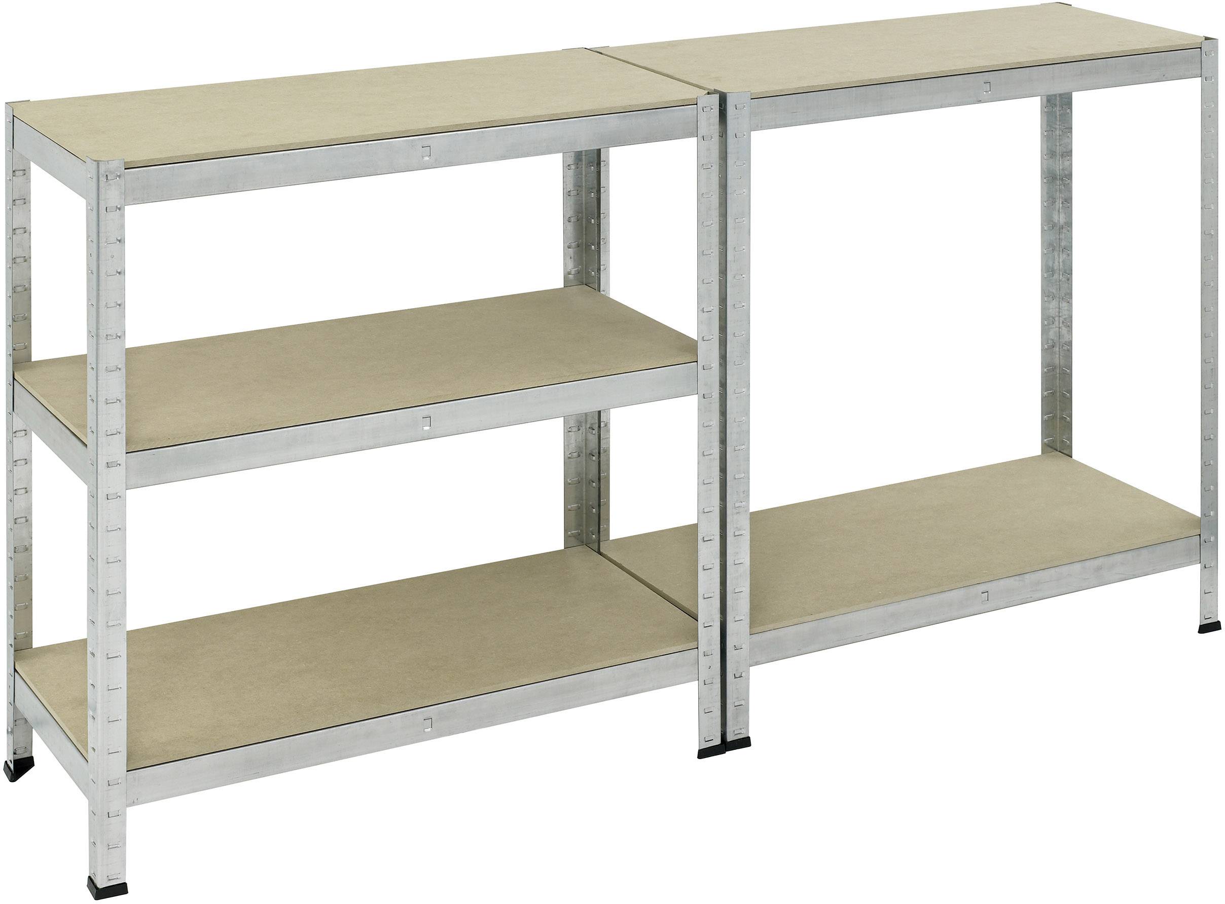 pro-bau-tec® 10077 Schwerlastregal 175 kg (B x H x T) 900 x 1800 x 400 mm verzinkt Holzboden-2
