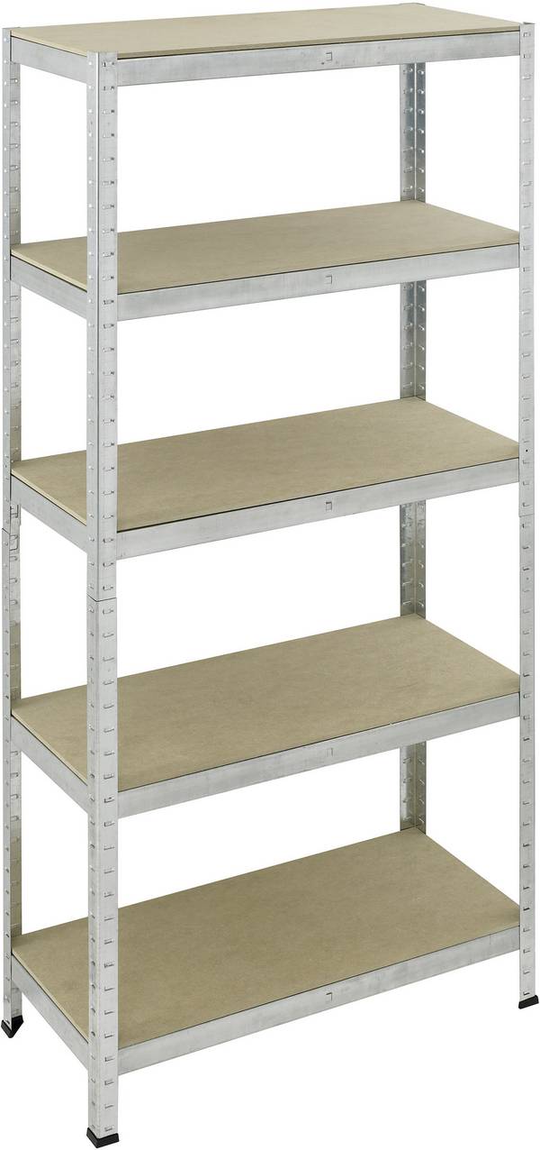 pro-bau-tec® 10077 Schwerlastregal 175 kg (B x H x T) 900 x 1800 x 400 mm verzinkt Holzboden