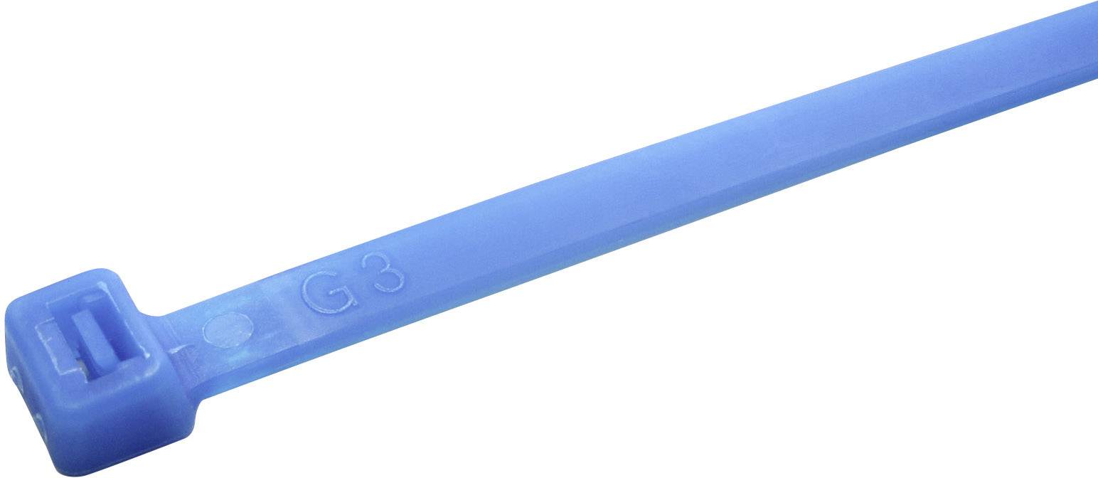 WKK 5467 Kabelbinder 200 mm Blau Hitzestabilisiert, UV-stabilisiert, chemische Beständigkeit
