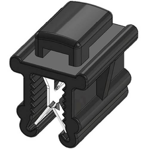 WKK 50096 Kabelbinder 200 mm 4.80 mm Schwarz Kabelbündelung quer der Montage, Hitzestabilisiert, Witterungsstabil 1 St.