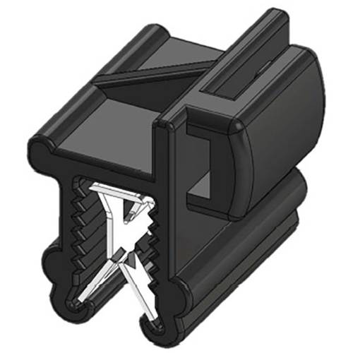 WKK 50097 Kabelbinder 200 mm 4.80 mm Schwarz Kabelbündelung seitlich zur Montage, Hitzestabilisiert, Witterungsstabil 1 ...