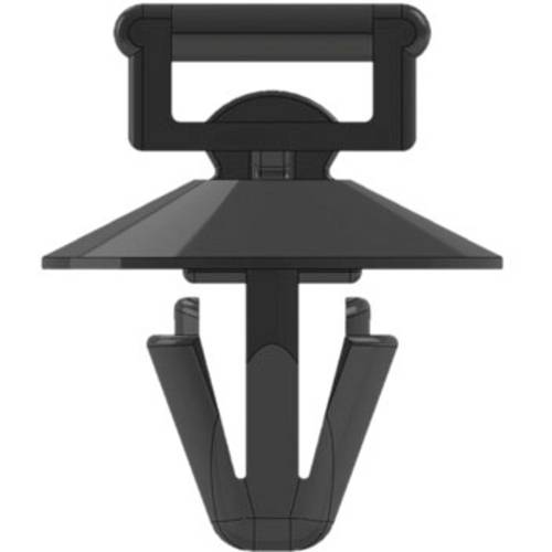 WKK 5744 Kabelbinder 200 mm 4.80 mm Schwarz mit Spreizanker und Teller, Hitzestabilisiert, Witterungsstabil 1 St.