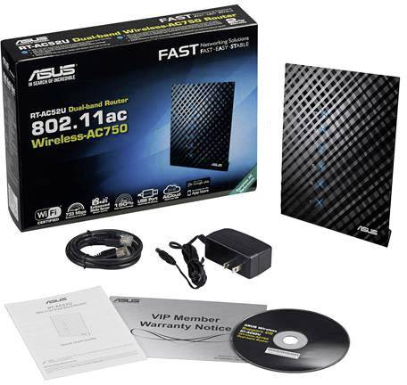 ASUS RT-AC52U B1 - Wireless Router - 4-Port-Switch - GigE - 802.11a/b/g/n/ac - Dual-Band-2