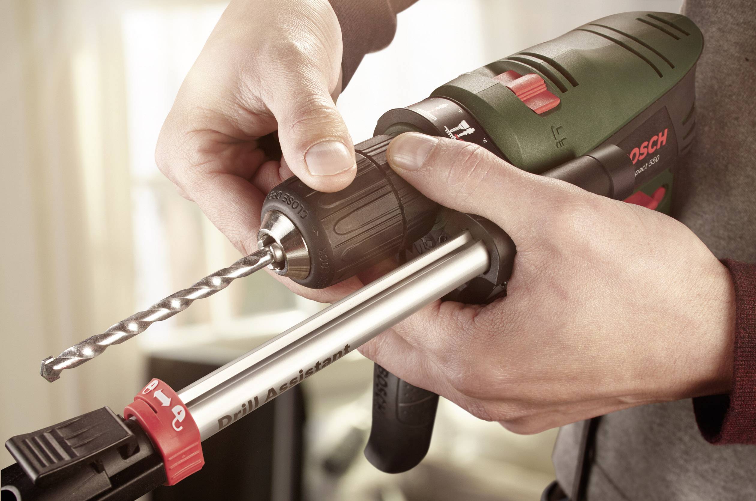 Bosch Home and Garden EasyImpact 550 1-Gang-Schlagbohrmaschine 550 W inkl. Bohrassistent, inkl. Koffer-5