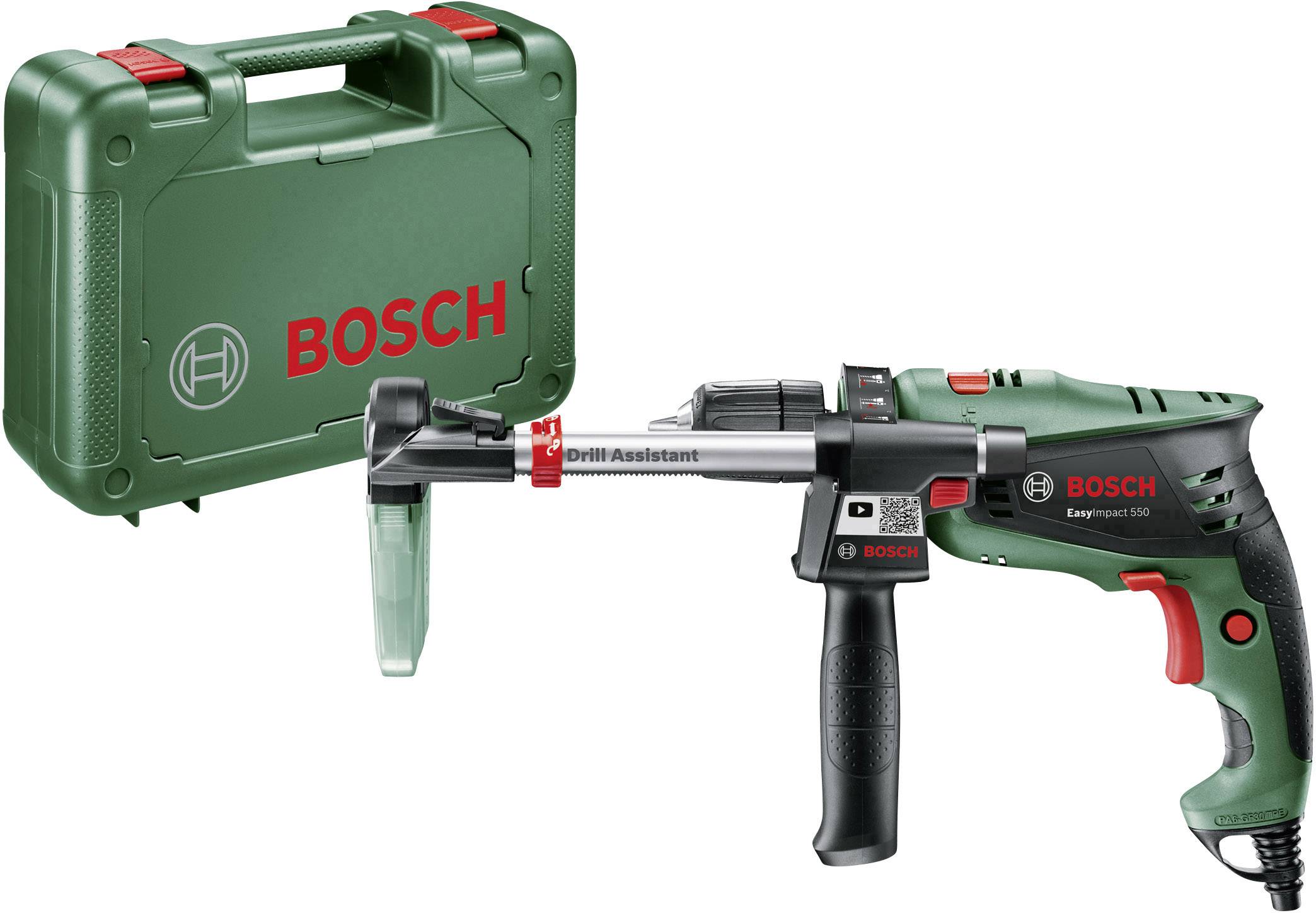 Bosch Home and Garden EasyImpact 550 1-Gang-Schlagbohrmaschine 550 W inkl. Bohrassistent, inkl. Koffer-1