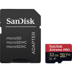 Image of SanDisk Extreme® Pro microSDHC-Karte 32 GB Class 10, UHS-I, UHS-Class 3, v30 Video Speed Class inkl. SD-Adapter,