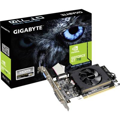 Gigabyte Grafikkarte Nvidia GeForce GT710   2 GB DDR3-RAM   HDMI®, DVI, VGA Low Profile