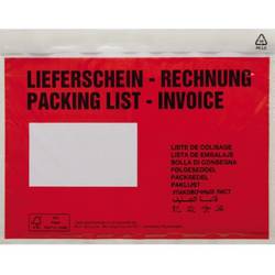 Image of Dokumententasche DIN C5 Rot Lieferschein-Rechnung, mehrsprachig mit Selbstklebung 250 St./Pack. 250 St.