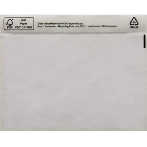 HEAD Dokumententasche 161034500 DIN C5 Transparent mit Selbstklebung 250 St.