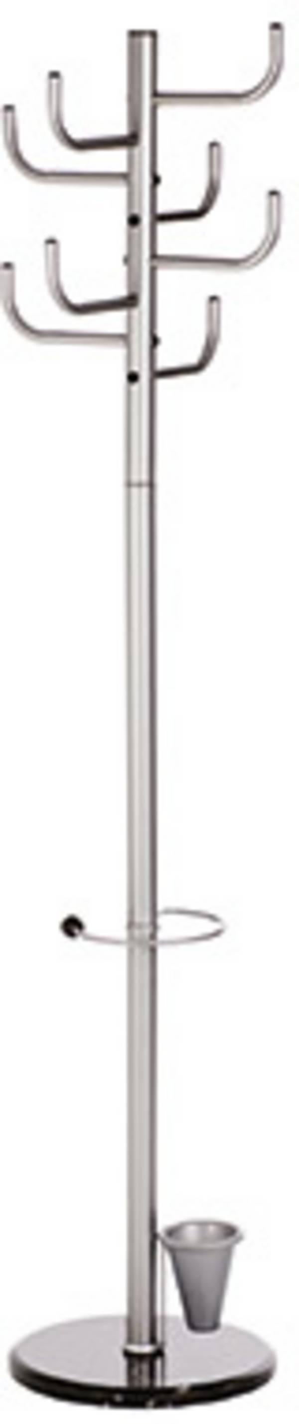 ALCO Garderobenständer 2802 2802 Anzahl der Haken: 8 (Ø x H) 40 cm x 172 cm Metall (pulverbeschichtet) Silber 1 St.
