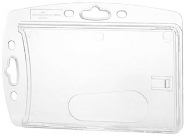 Durable 890519 Ausweishalter kombinierbar mit Clip, Textilband, Kette, Jojo 10 St.