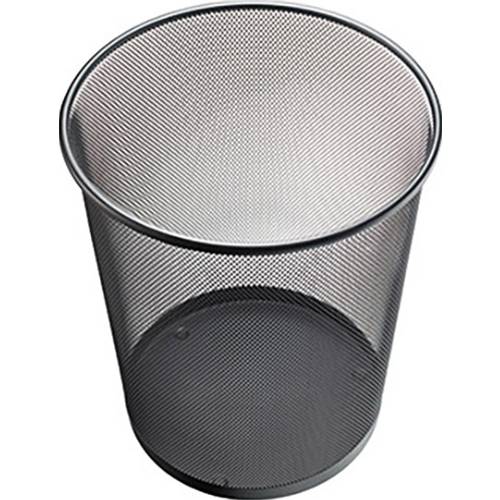 Helit the circle network H2518595 Papierkorb 15 l (Ø x H) 265 mm x 280 mm Metall Schwarz 1 St.