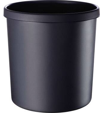 Papierkorb 29,5x31cm 18l rund Kunststoff schwarz-0