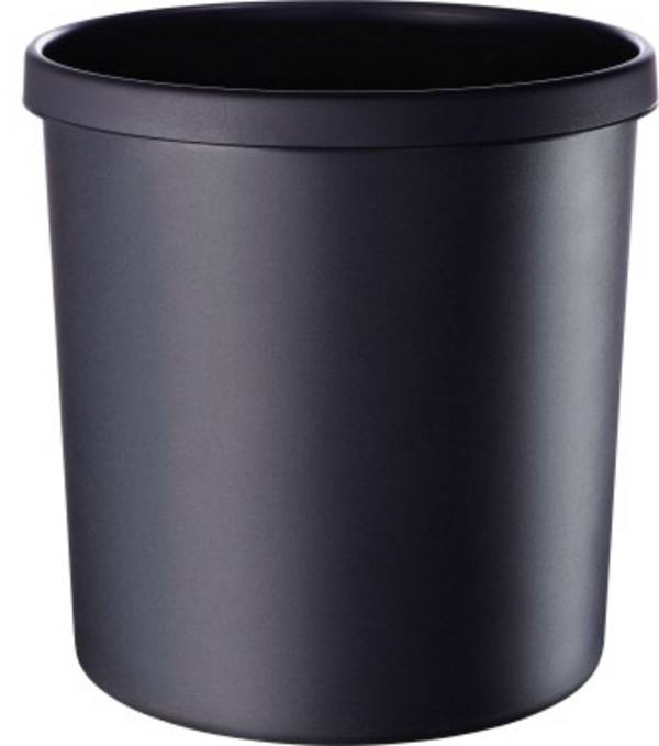 Papierkorb 29,5x31cm 18l rund Kunststoff schwarz