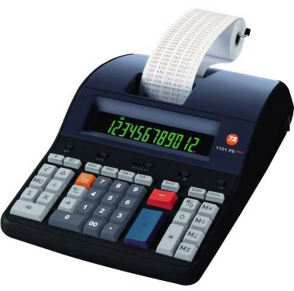 Triumph Adler TA 1121 PD Eco  Druckender Tischrechner Schwarz Display (Stellen): 12 netzbetrieben (B x H x T) 210 x 80 x 310 mm