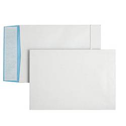 Image of BONG 08870059 Faltentasche (B x H) 229 mm x 324 mm Weiß, Blau Verwendung für Papierformat=DIN C4 10 St./Pack. 10 St.