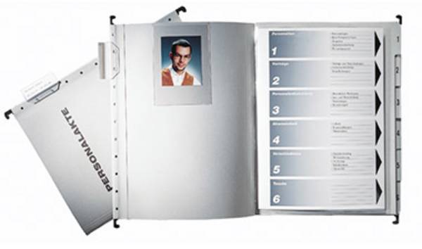 Leitz Personalmappe  300410085 Anzahl Unterteilungen:5 Grau 1 St.