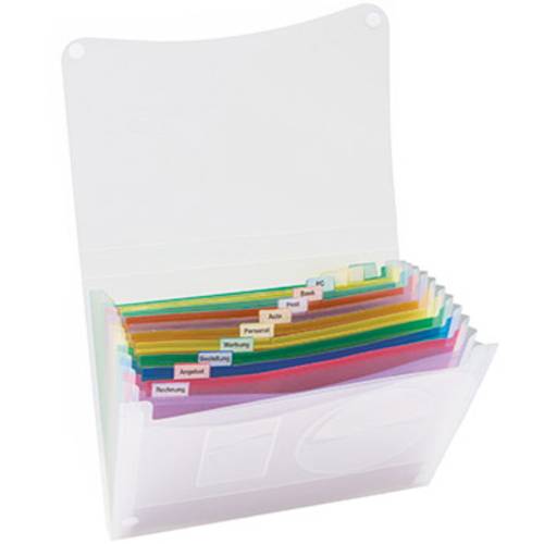 Soennecken Fächertasche 370682300 DIN A4 Anzahl der Fächer:13 Transluzent 1 St.