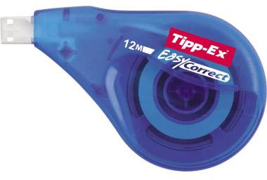 'Blauer Tipp-Ex Easy Correct Korrekturroller mit 12 Metern Band'