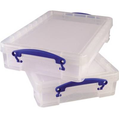 Really Useful Box Aufbewahrungsbox 4C Transparent 4 l (B x H x T) 390 x 88 x 240 mm 1 St.